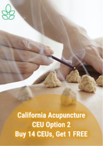 California Acupuncture CEU Option 2 - Acupuncture Continuing Education