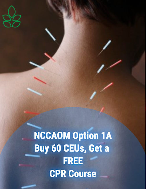 NCCAOM Acupuncture CEU Package Buy 60 Get FREE CPR Course 1